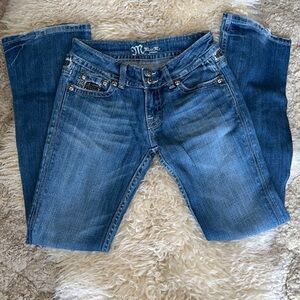 MISS ME STYLE# JP4221R BOOT CUT WOMEN'S BLUE JEANS